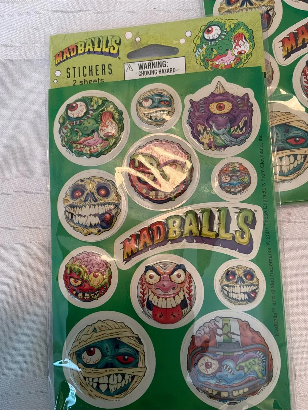 Madballs Sticker Sheets - Retro Brand 4 packs 2 sheets each sealed